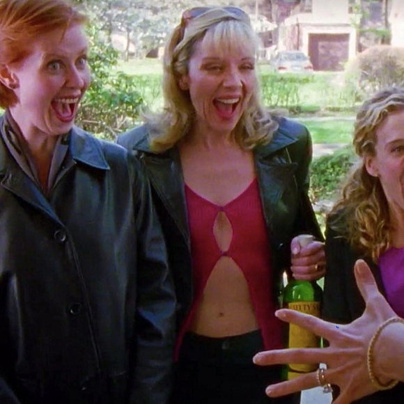 ASO Samantha Jones SATC S1 E10 Vintage Pink Open Top - Picture 3 of 14